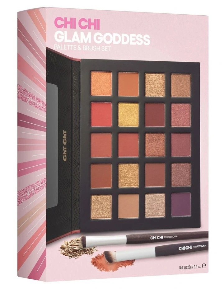 Glam Goddess Palette And Eye Shadow Brushes Set image 3