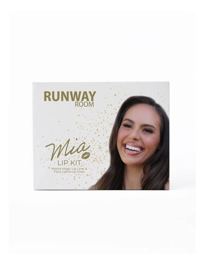 Runway Room Cosmetics Mia Lip Kit - Mocha Magic Lip Liner   Fairy Lights Lip Gloss image 1