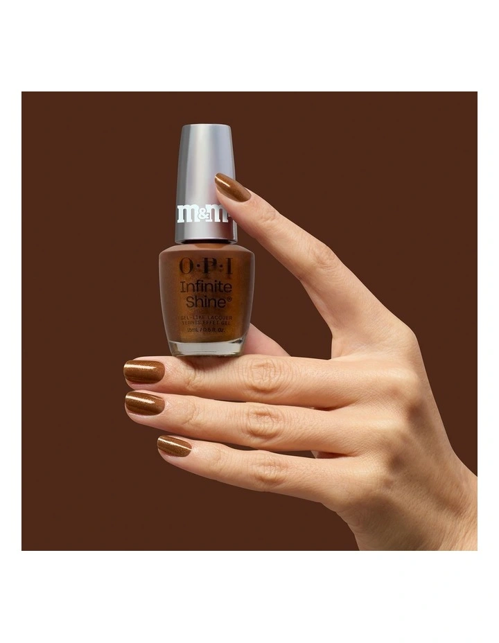 OPI x M&M's Infinite Shine I Caramel For You 15ml image 4