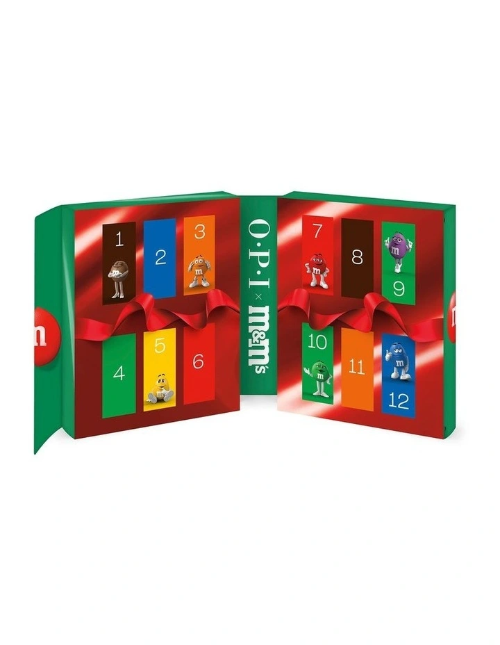 OPI x M&M's Collection Mini Nail Lacquer 12PC Advent Calendar 12x3.75ml image 3