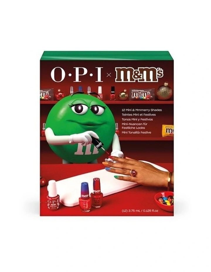 OPI x M&M's Collection Mini Nail Lacquer 12PC Advent Calendar 12x3.75ml image 4
