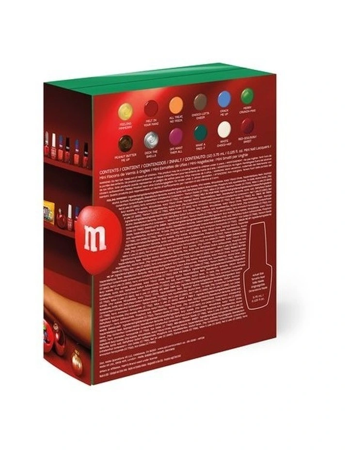 OPI x M&M's Collection Mini Nail Lacquer 12PC Advent Calendar 12x3.75ml image 6