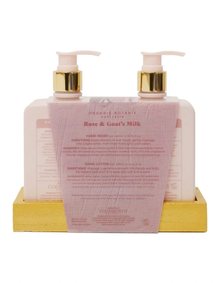 Rose & Goats Milk Body Duo With Caddy image 3