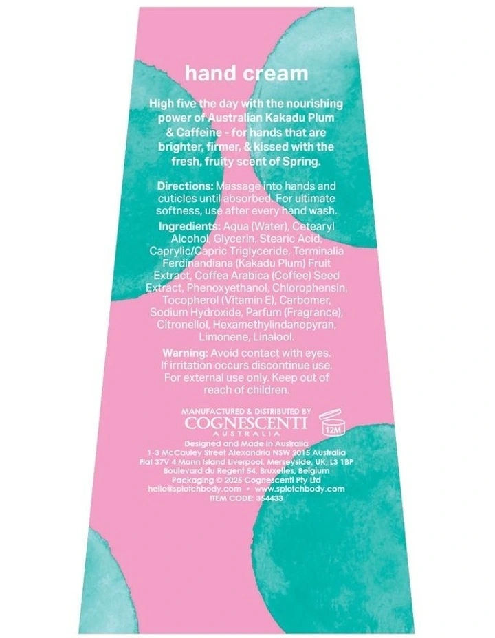 Kakadu Plum And Caffeine High Five Hand Cream 100ml image 2