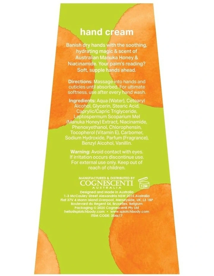 Manuka Honey And Niacinamide Palm Reader Hand Cream 100ml image 2