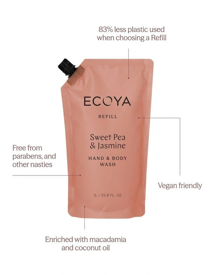 Sweet Pea & Jasmine Hand And Body Wash Refill image 3
