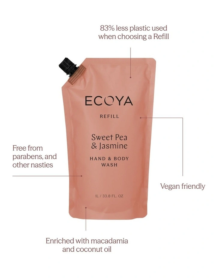 Sweet Pea & Jasmine Hand And Body Wash Refill image 3