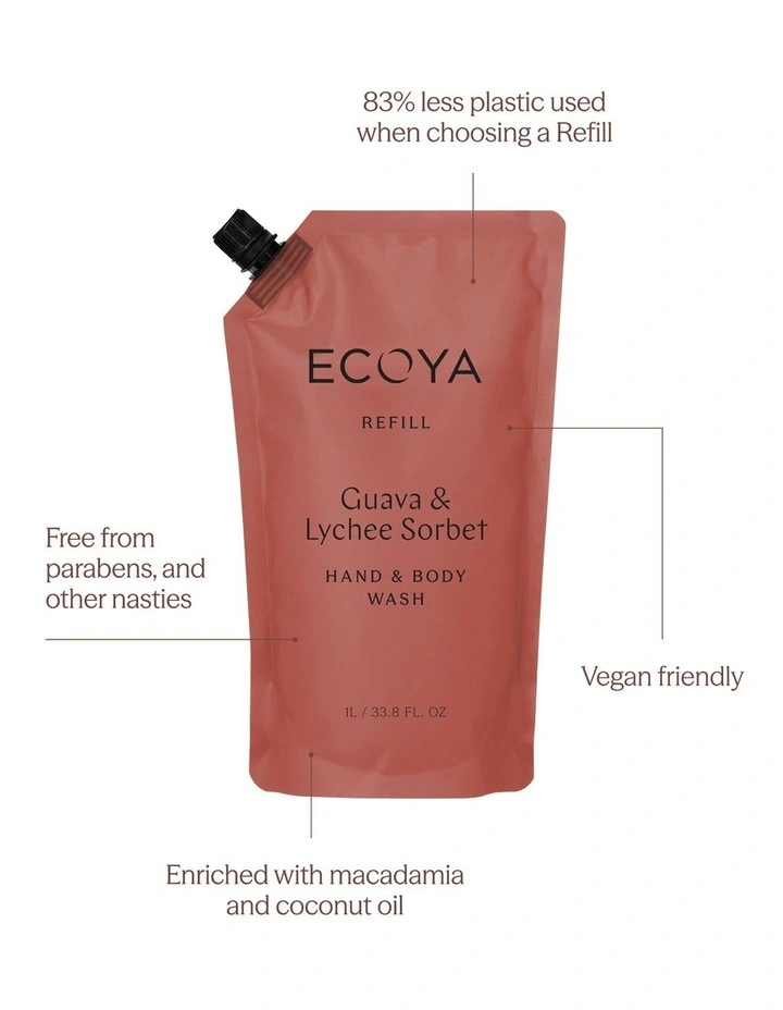 Guava Lychee Sorbet Hand And Body Wash Refill image 3