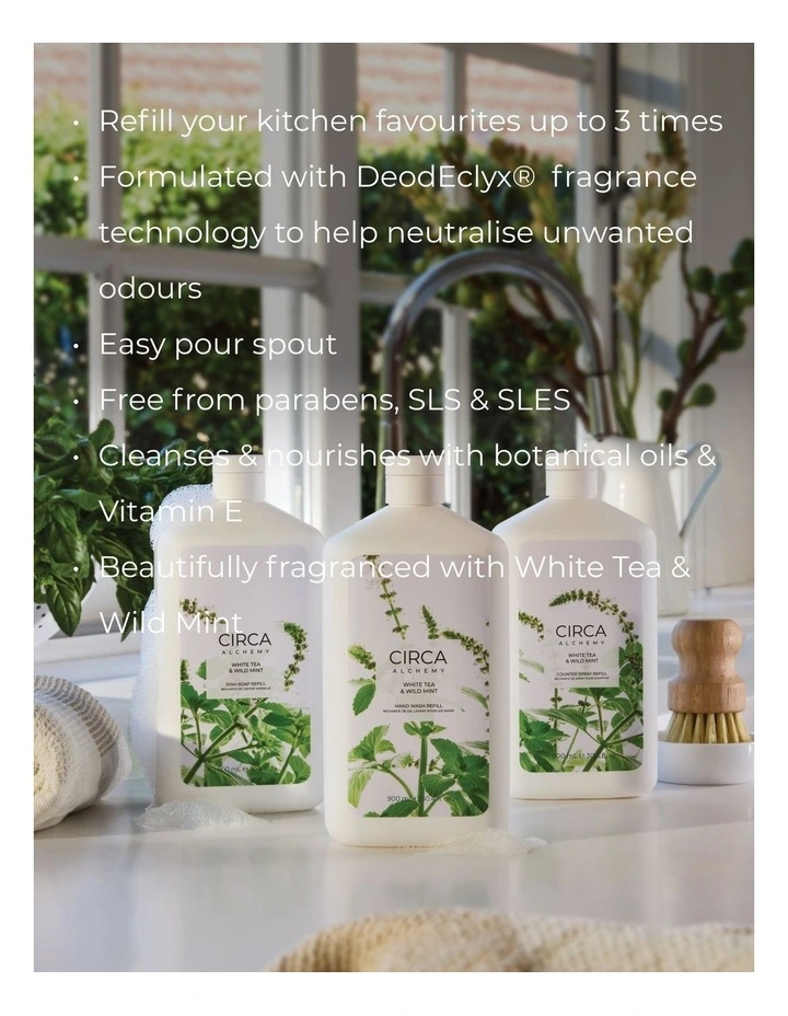 Alchemy White Tea & Wild Mint Hand Wash Refill 1000mL image 3