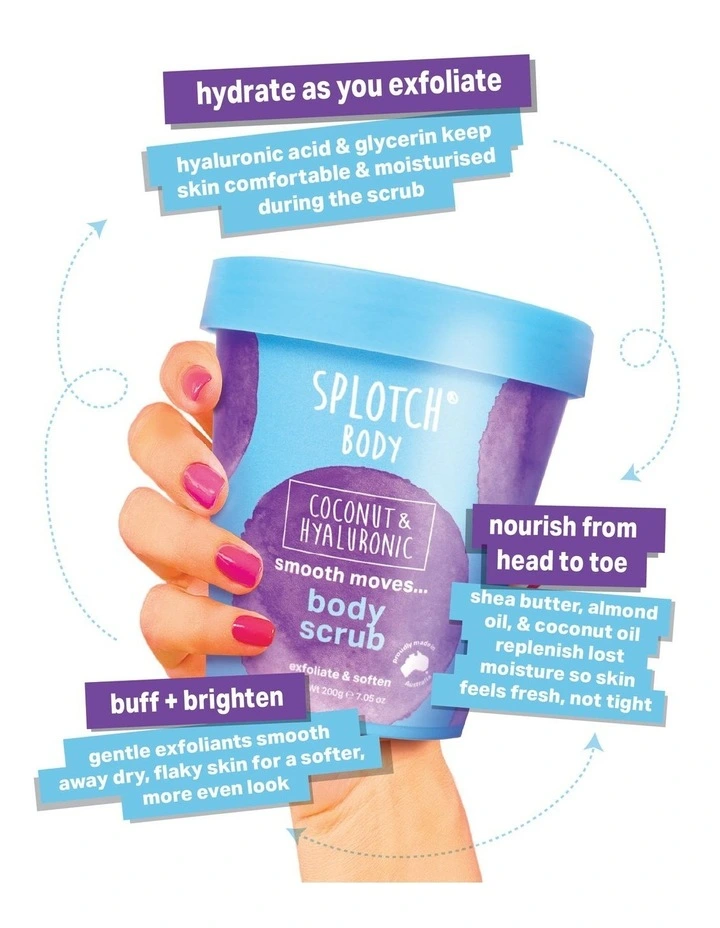 Coconut & Hyaluronic Smooth Moves Body Scrub 200g image 3