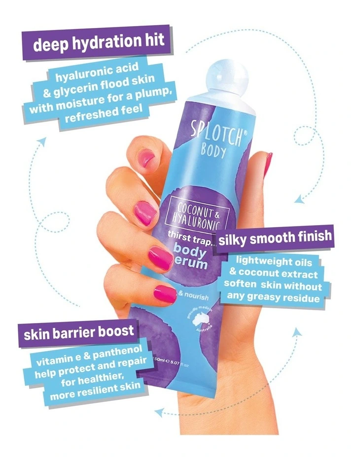 Coconut & Hyaluronic Thirst Trap Body Serum 150ml image 3