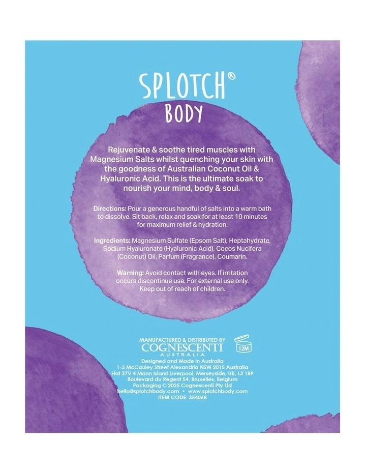 Coconut & Hyaluronic Magnesium Bath Salts 950g image 2