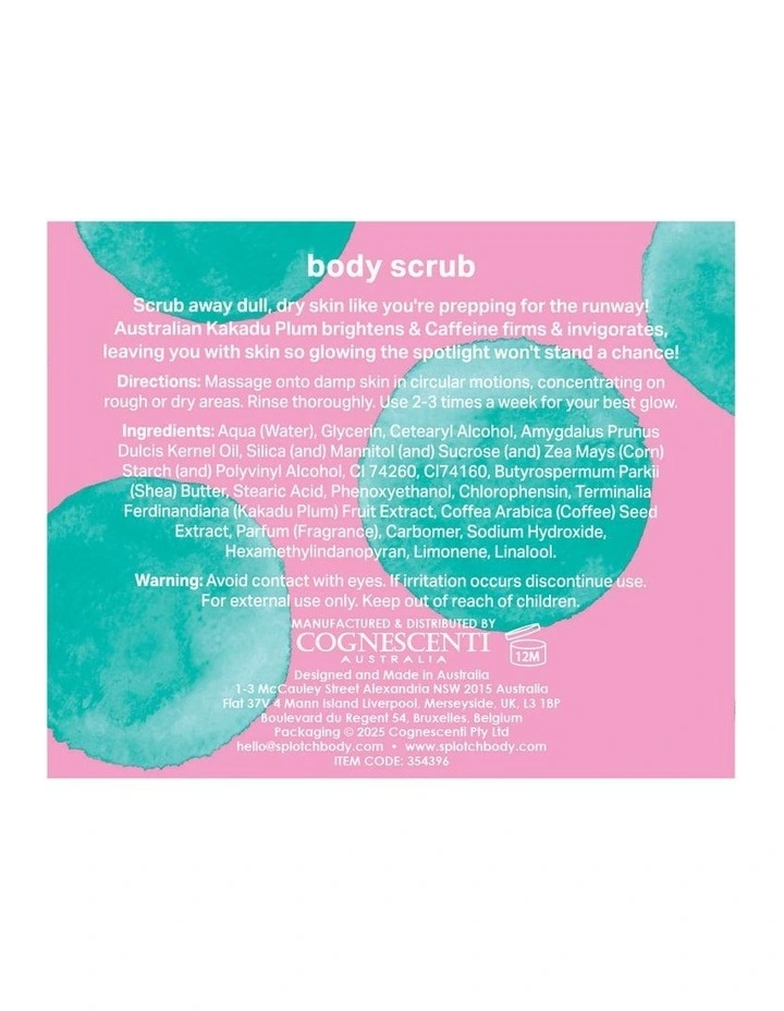 Kakadu Plum And Caffeine Catwalk Glow Body Scrub 200g image 2