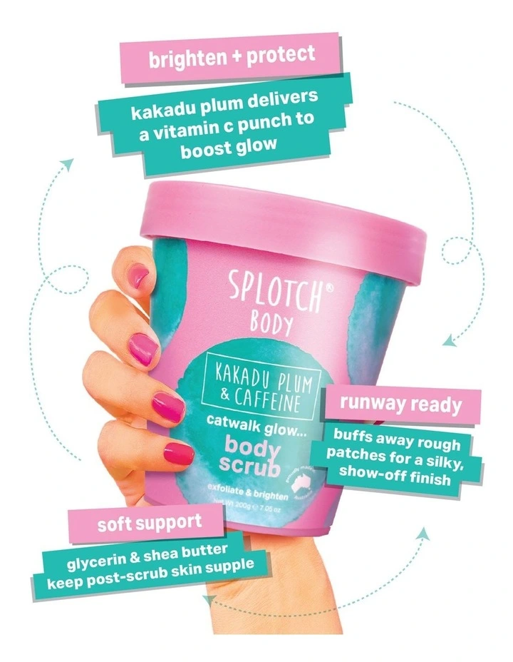 Kakadu Plum And Caffeine Catwalk Glow Body Scrub 200g image 3