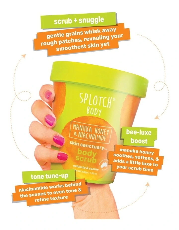 Manuka Honey And Niacinamide Skin Sanctuary Body Scrub 200g image 3