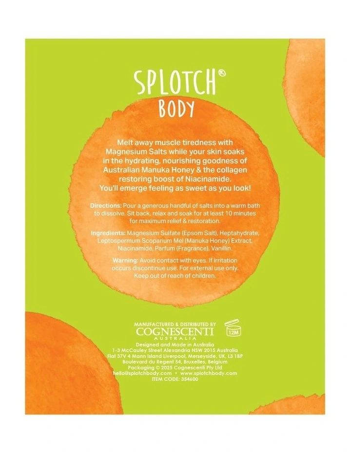 Manuka Honey And Niacinamide Magnesium Bath Salts 950g image 2