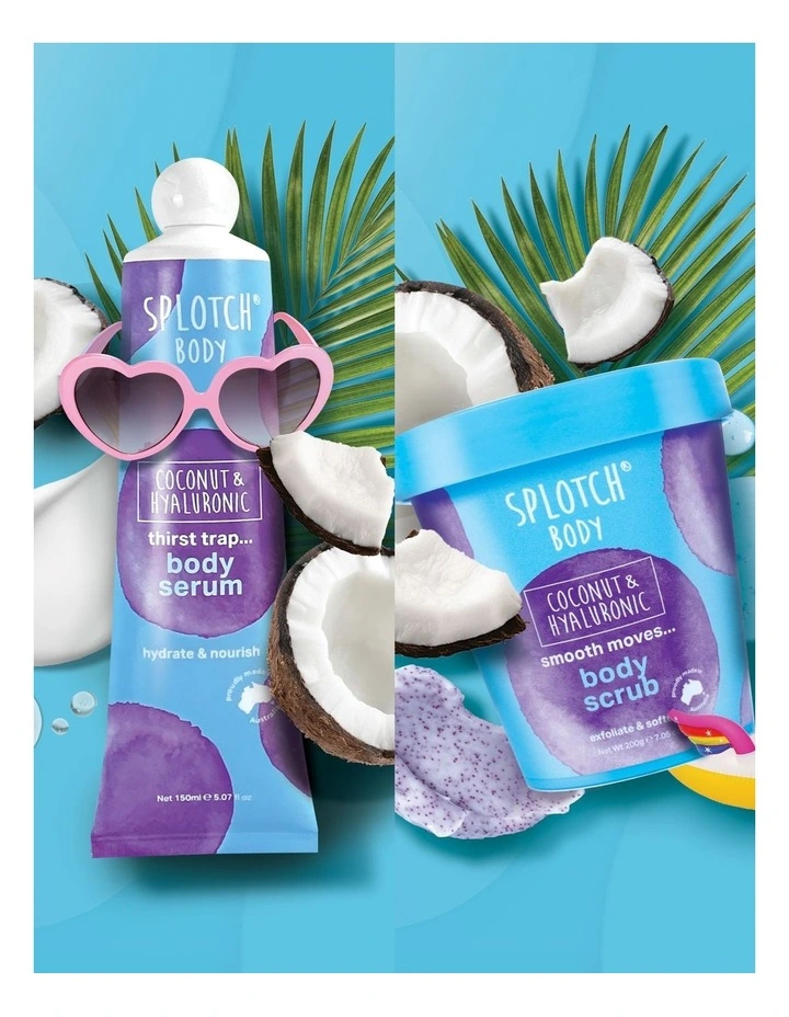 Coconut & Hyaluronic Goodbye Dry Body Scrub & Serum Duo image 4