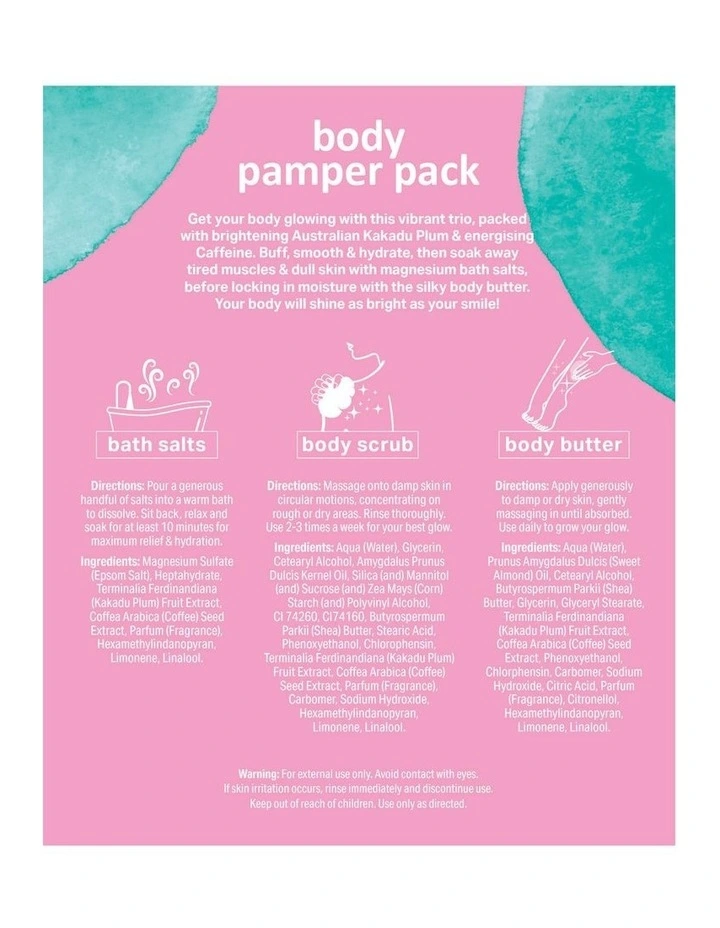 Kakadu Plum & Caffeine Shine Kit Body Pamper Pack image 2