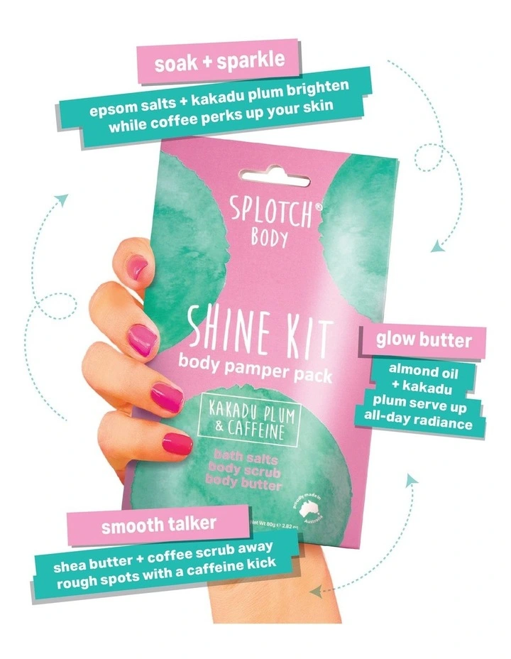 Kakadu Plum & Caffeine Shine Kit Body Pamper Pack image 3