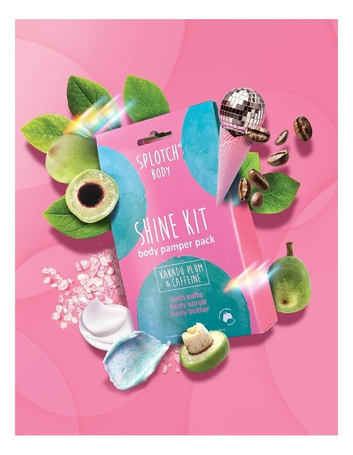 Kakadu Plum & Caffeine Shine Kit Body Pamper Pack image 4