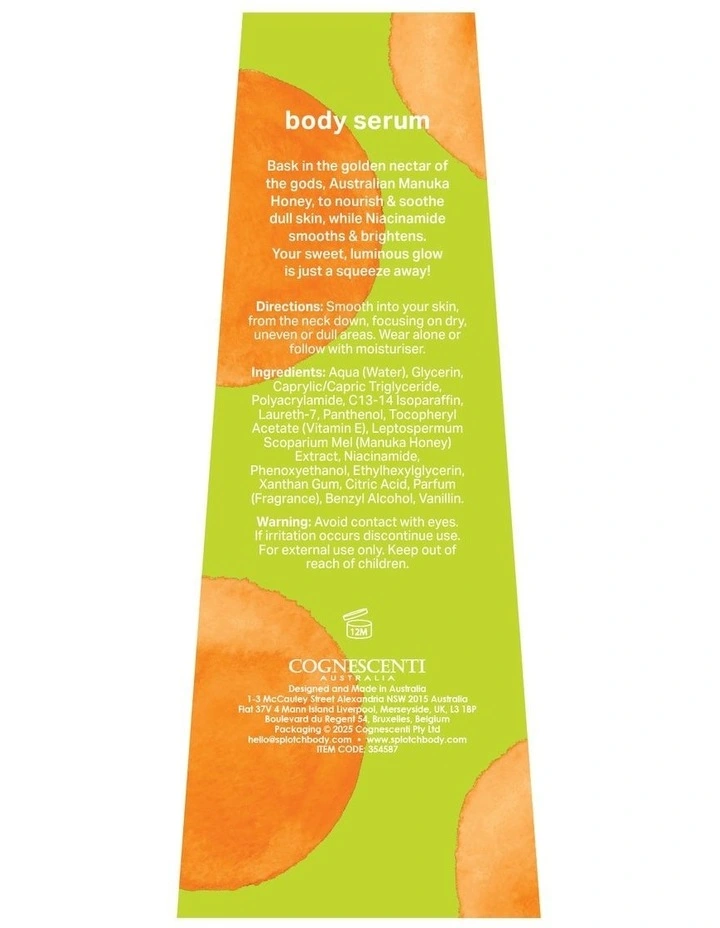 Manuka Honey & Niacinamide Sweet Glow Body Serum 150ml image 2