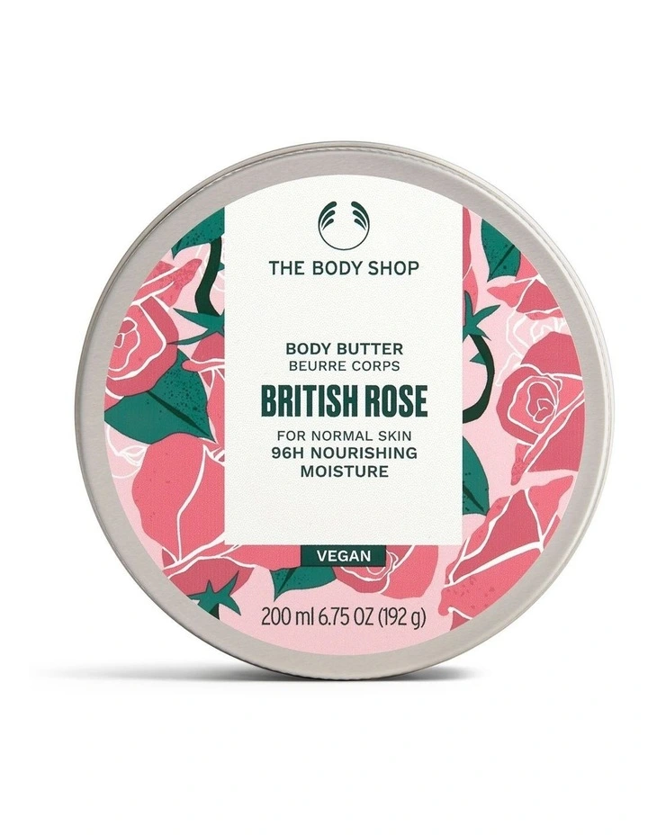 British Rose Body Butter 200ml image 1