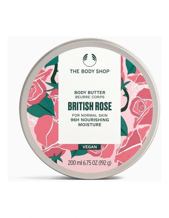 British Rose Body Butter 200ml image 1