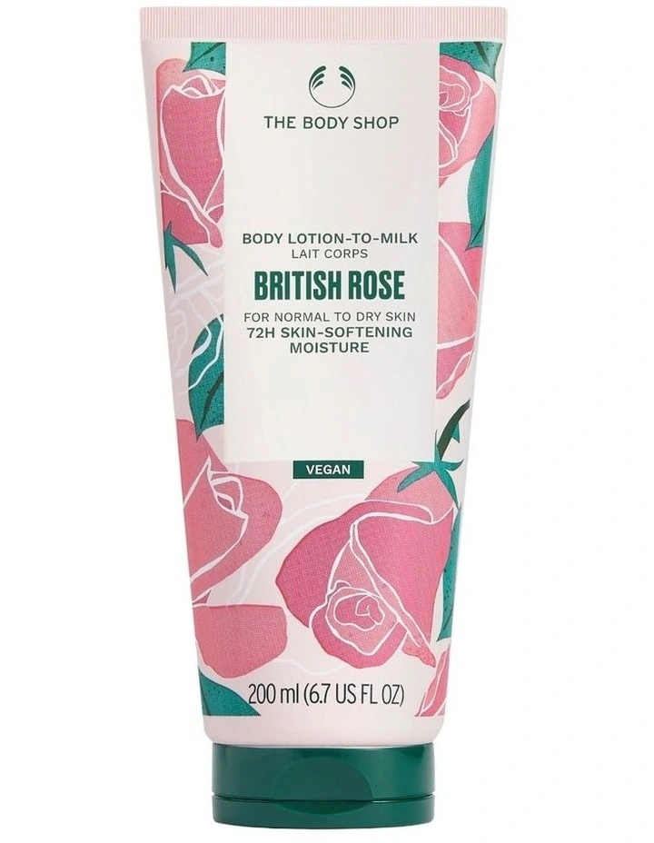 British Rose Lotion-To-Milk 200ml image 1
