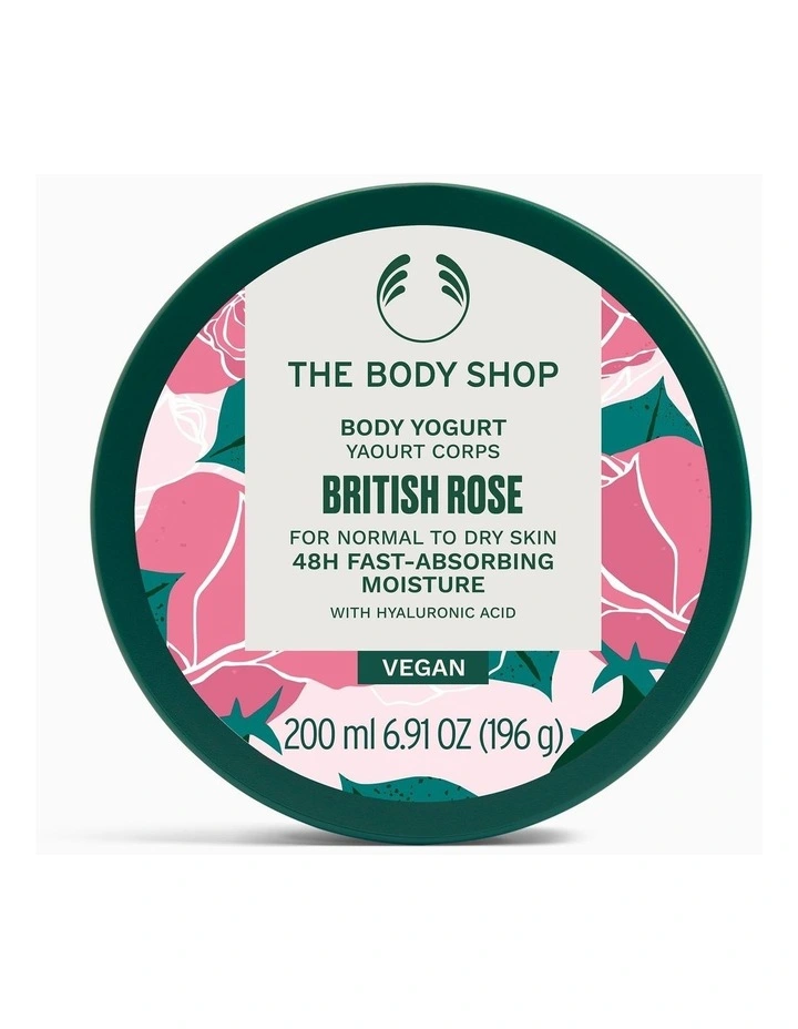 British Rose Body Yogurt 200ml image 1