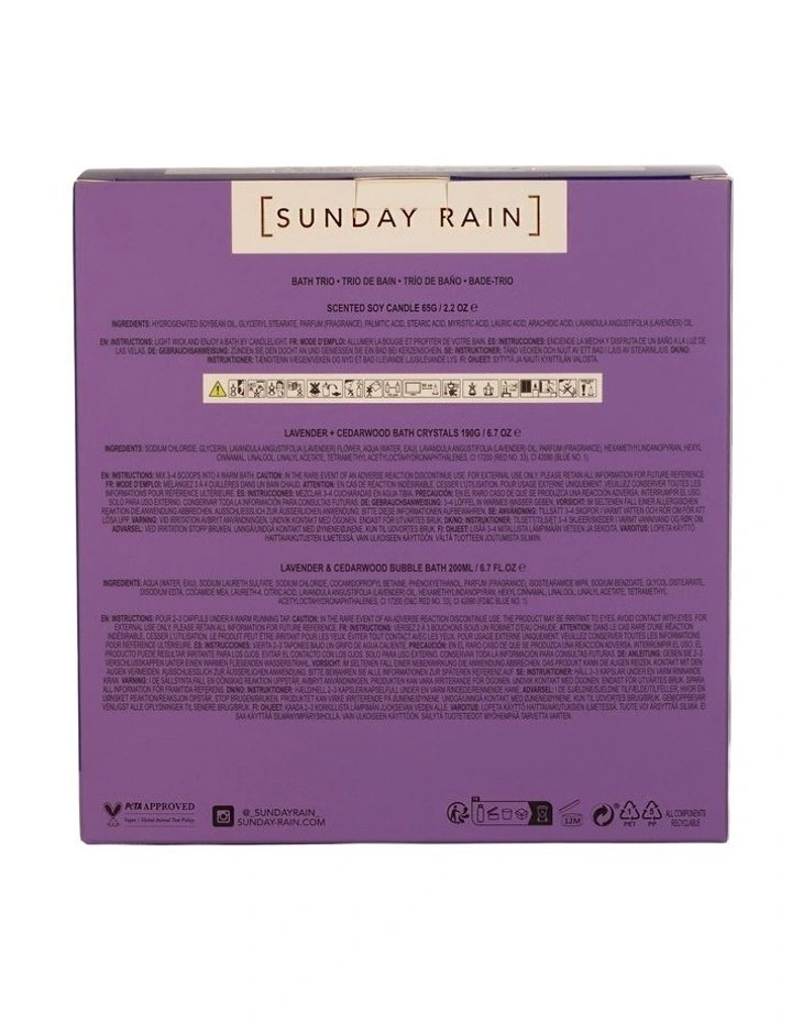 Lavender Cedarwood Bath Trio image 3