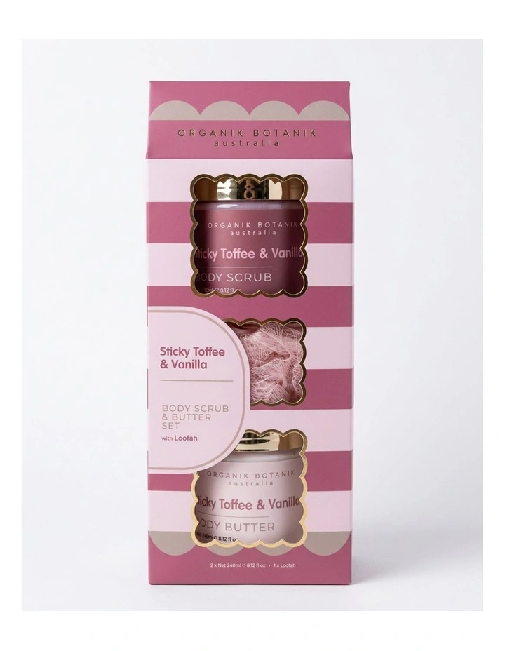 Amore Sticky Toffee & Vanilla Body Scrub & Butter Set image 1