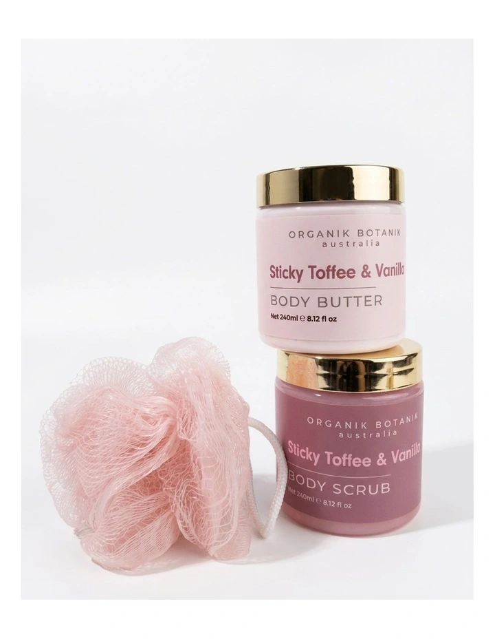 Amore Sticky Toffee & Vanilla Body Scrub & Butter Set image 3
