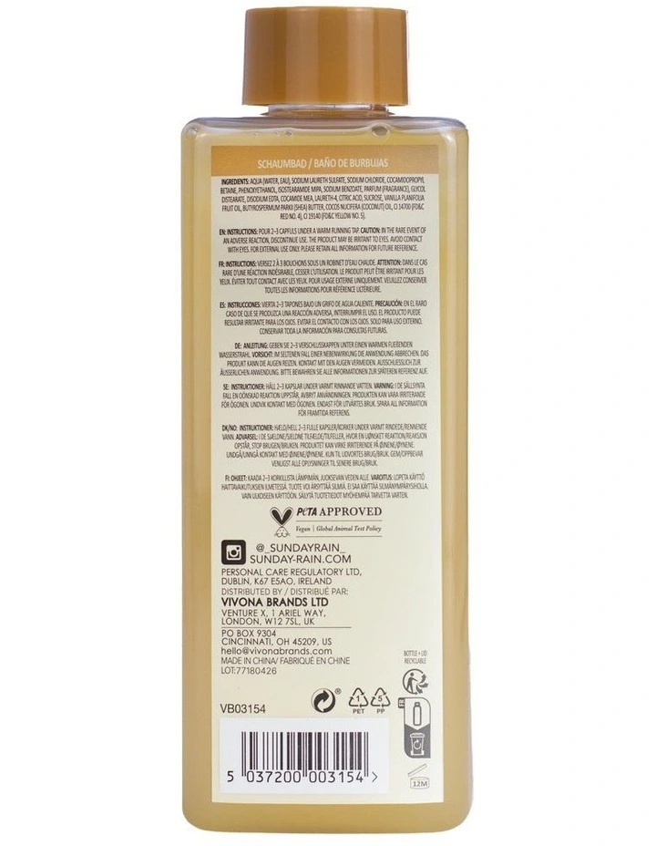 Warm Vanilla Sugar Bubble Bath 520ml image 4
