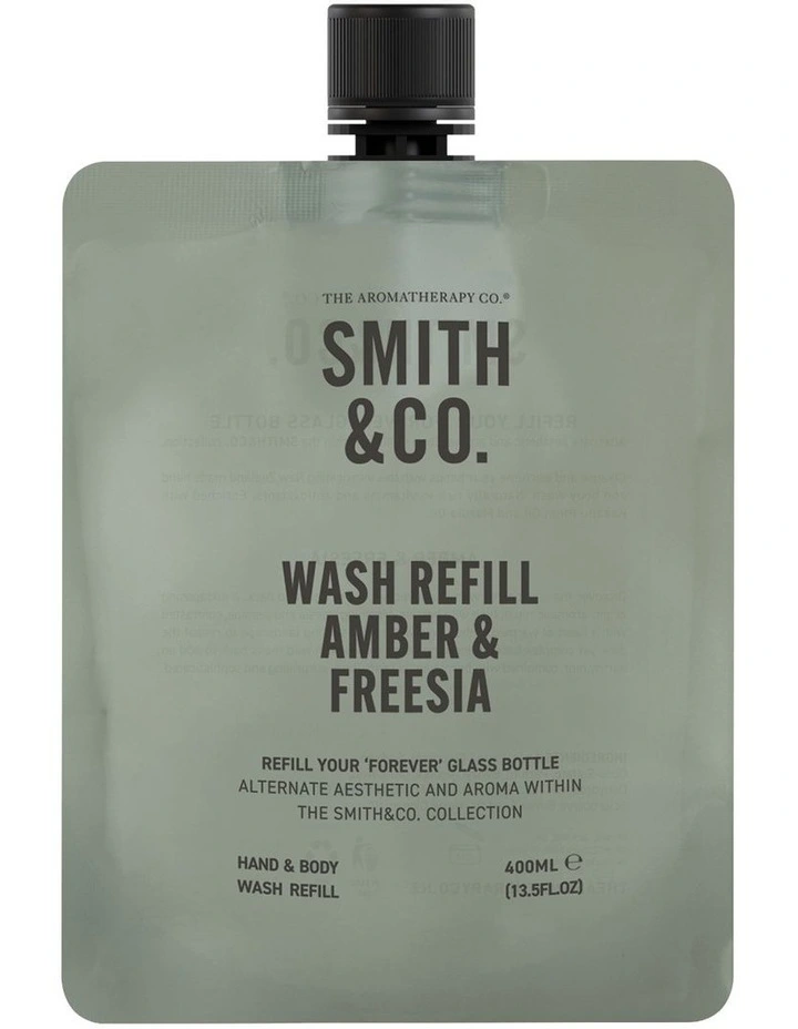 Amber & Freesia Hand & Body Wash Refill 400ml image 1