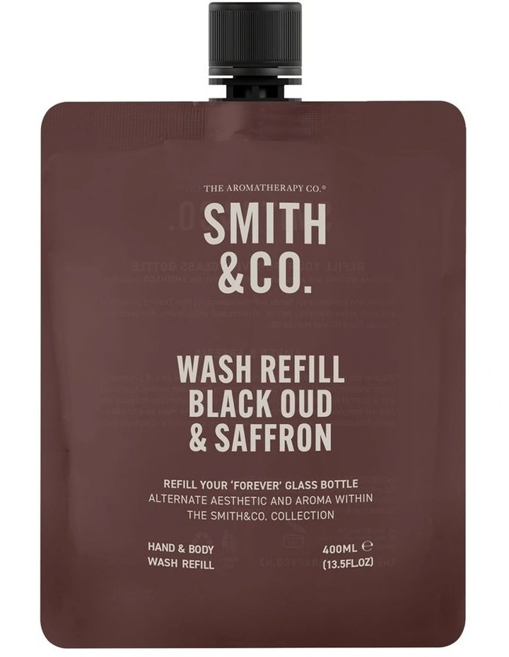 Black Oud & Saffron Hand & Body Wash Refill 400ml image 1