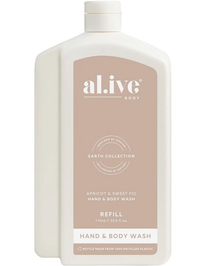 Apricot And Sweet Fig Wash Refill 1L image 1