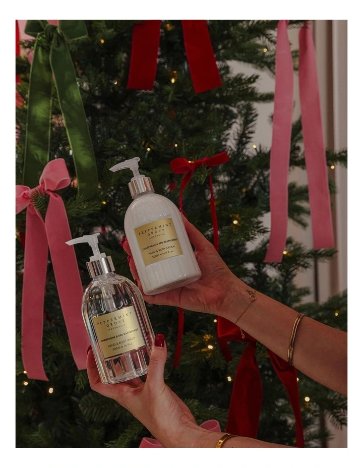 Champagne & Red Raspberries Hand & Body Cream 500ml image 2