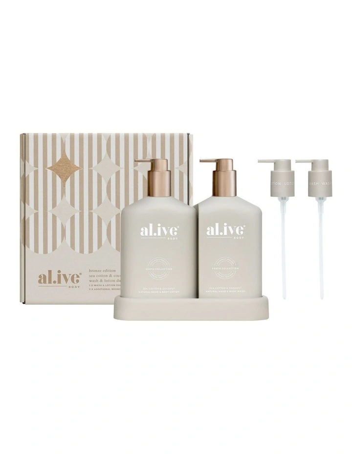 Bathroom Duo Bronze Edition in Sea Cotton & Coconut image 1
