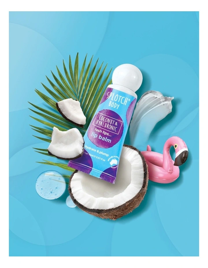 Coconut and Hyaluronic Lush Lip Balm 15g image 4