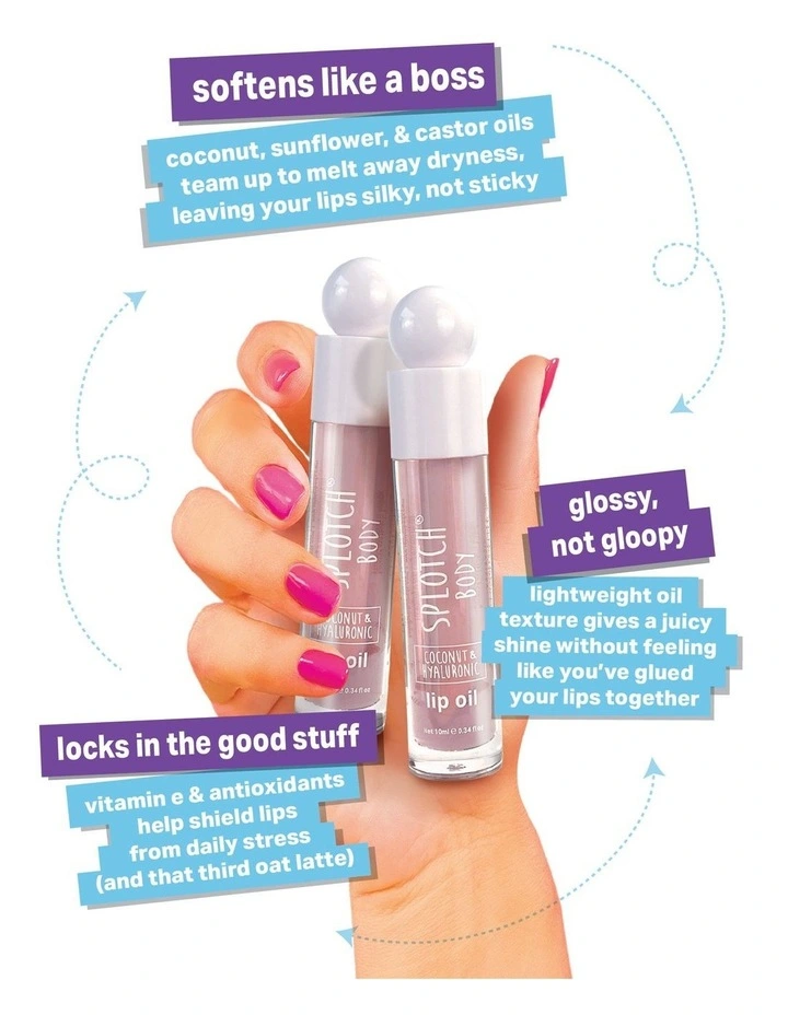 Coconut And Hyaluronic Smacking Lip Oil 10ml image 3