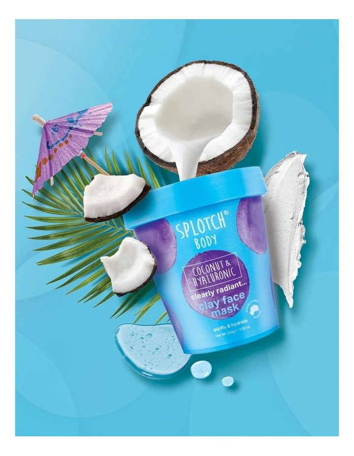 Clearly Radiant Coconut and Hyaluronic Clay Face Mask 200g image 4