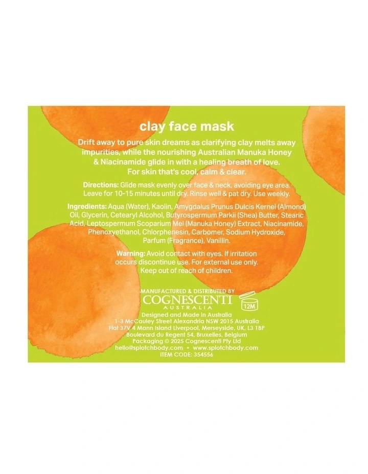 Manuka Honey And Niacinamide Pure Dreams Clay Face Mask 200g image 2