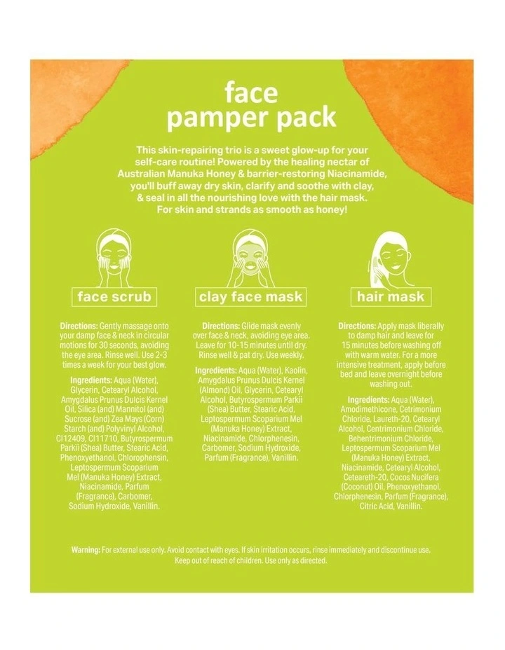 Manuka Honey & Niacinamide Skin Like Honey Face Pamper Pack image 2