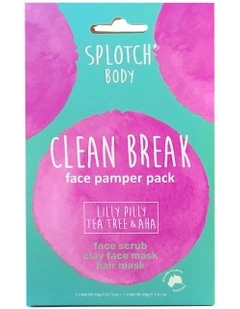 Lilly Pilly Tea Tree & Aha Clean Break Face Pamper Pack