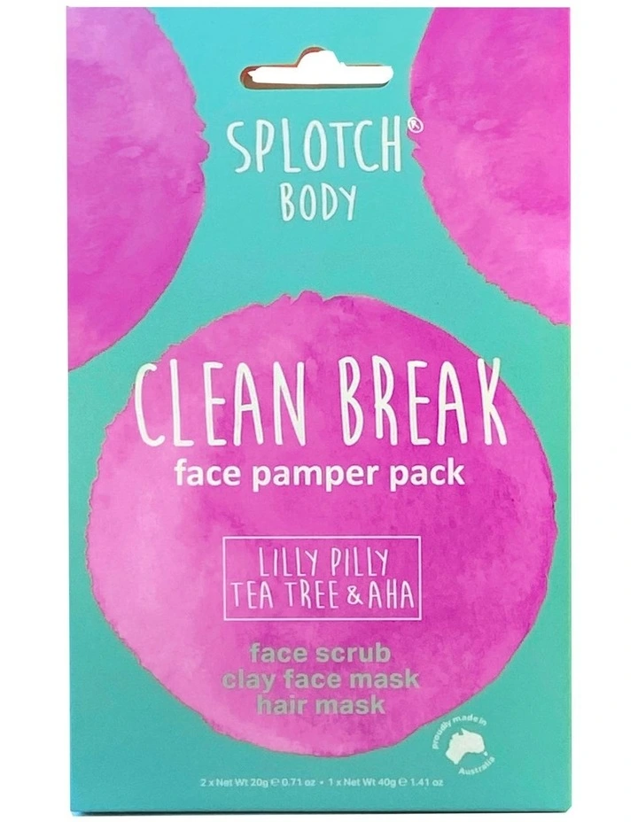 Lilly Pilly Tea Tree & Aha Clean Break Face Pamper Pack image 1