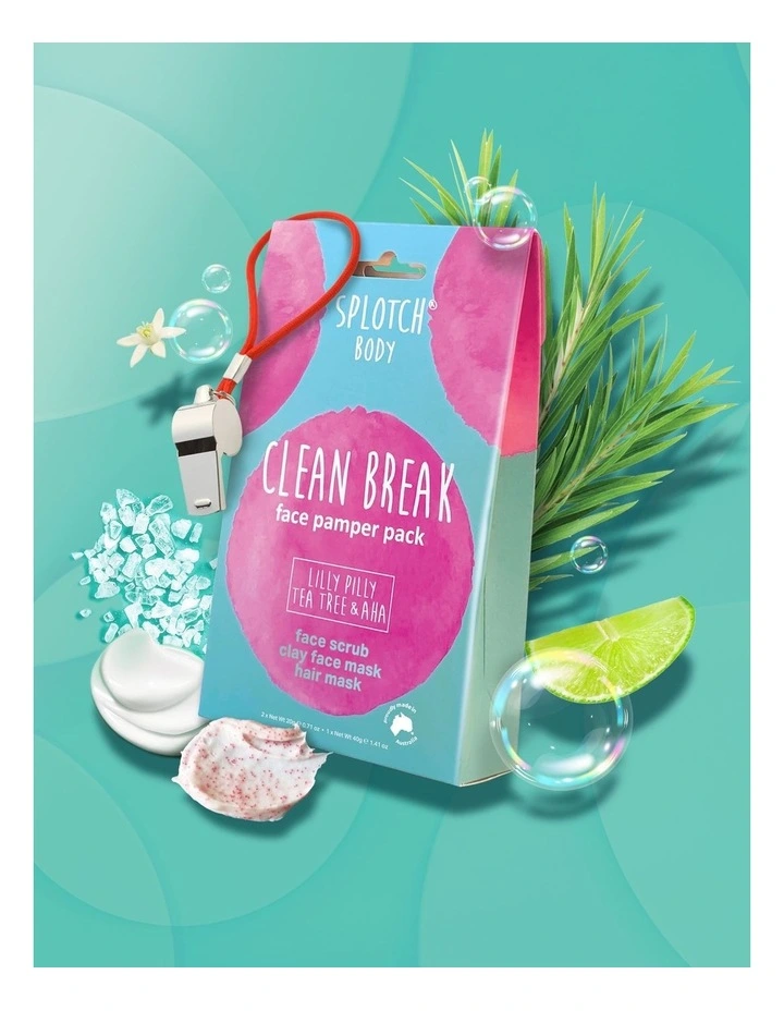Lilly Pilly Tea Tree & Aha Clean Break Face Pamper Pack image 4