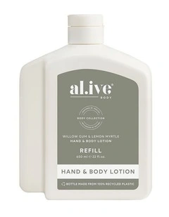 650ml Lotion Refill - Willow Gum & Lemon Myrtle