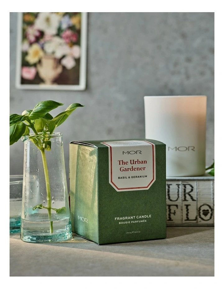 The Urban Gardener: Basil & Geranium Fragrant Candle image 2