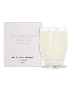 Patchouli & Bergamot Large Soy Candle 370g