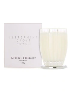 Patchouli & Bergamot Large Soy Candle 370g